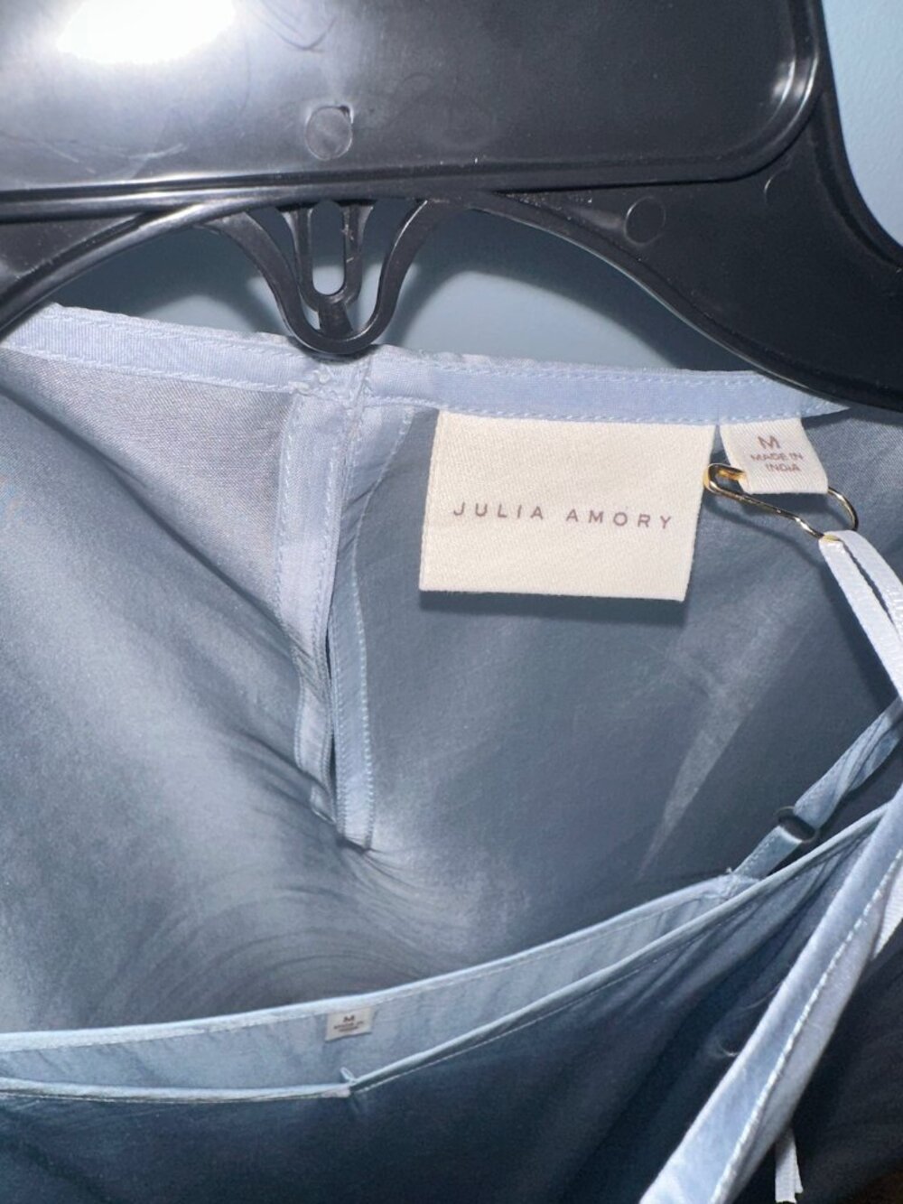 NWT rare Julia Amory Grace Dress in organza chambray blue - Picture 8 of 8